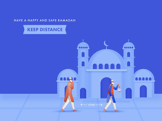 Ramadan kareem greeting card.