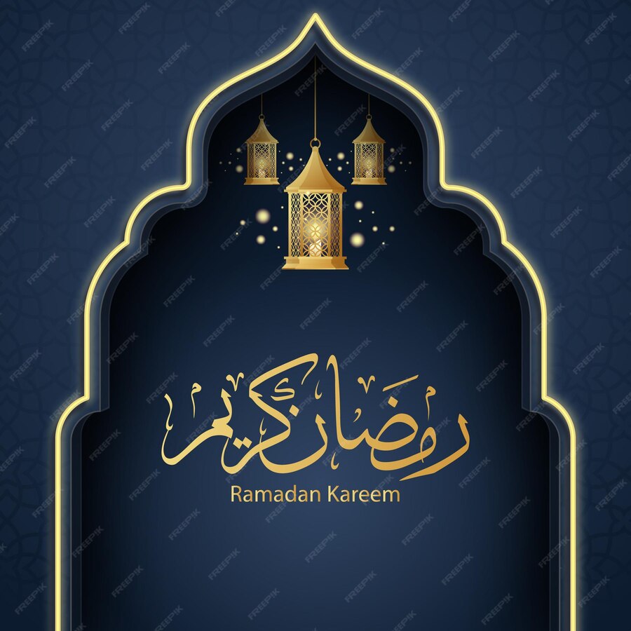 ramadan card mockup