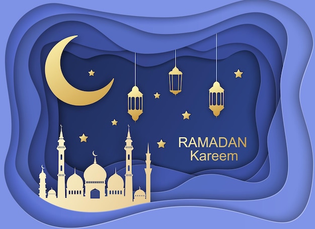 Ramadan kareem greeting card