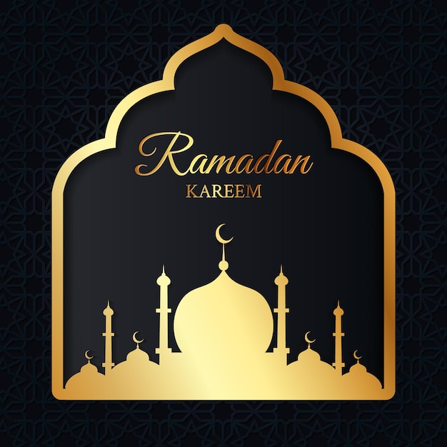 Vector ramadan kareem greeting card