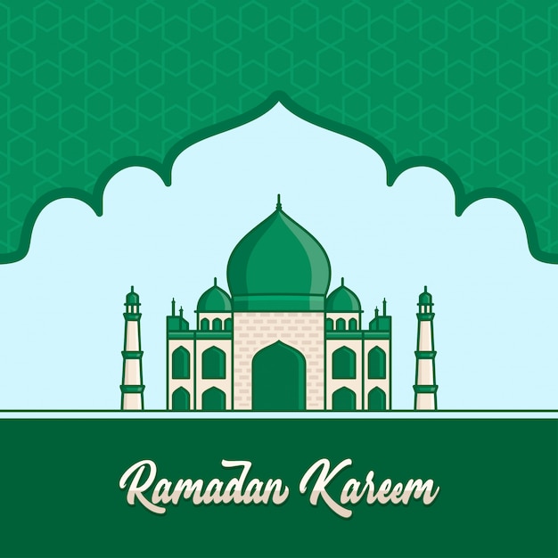 Ramadan kareem greetings card background design