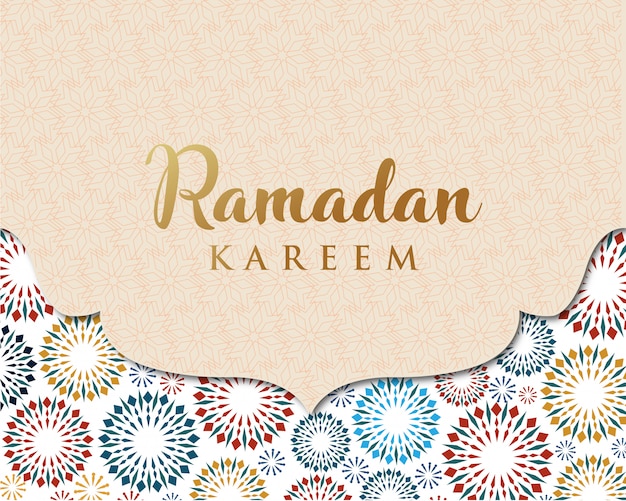 Vector ramadan kareem greetings