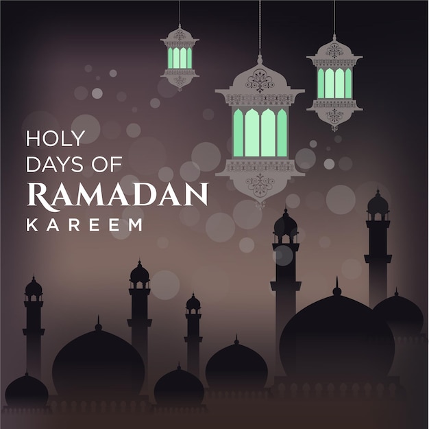 Ramadan Kareem Groet Achtergrond Islamitisch met Arabisch Patroon