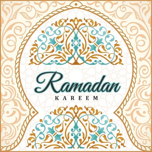 Ramadan kareem groet achtergrond