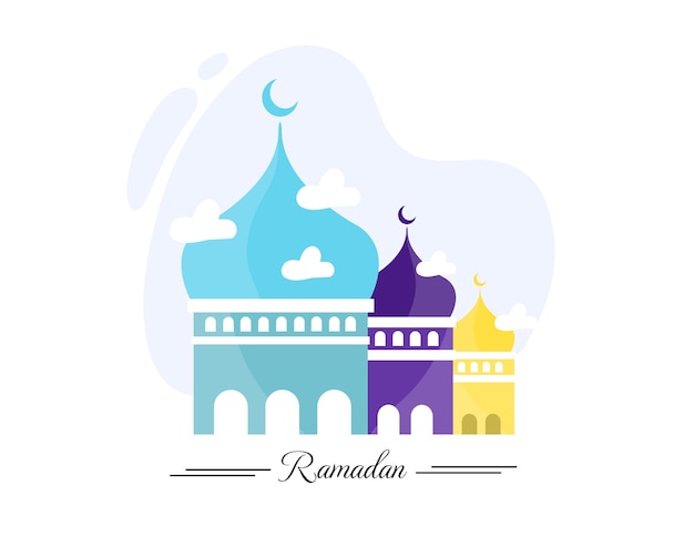 ramadan kareem illustratie vectorontwerp voor islamitisch nieuwjaarsevenement