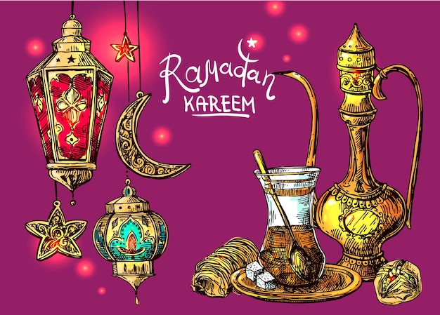 Vector ramadan kareem illustratie