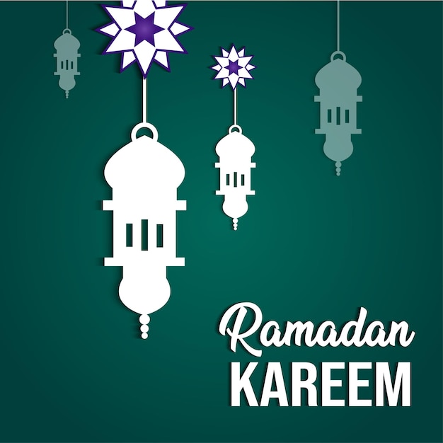 Ramadan kareem illustration design