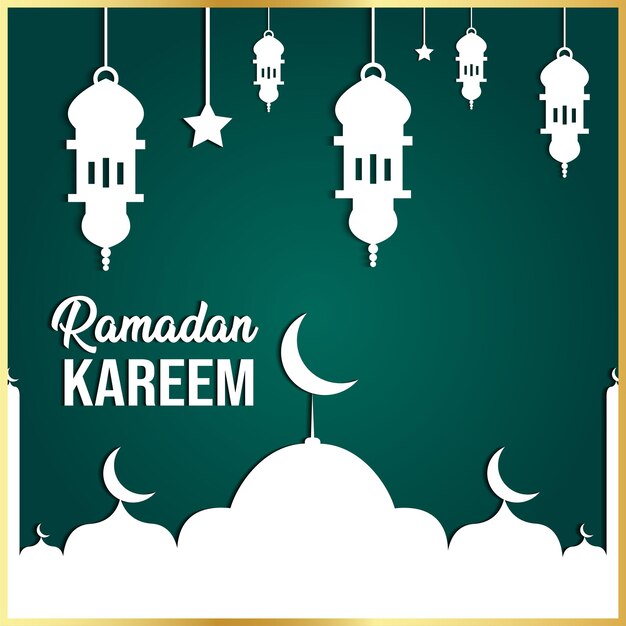 Ramadan kareem illustration design