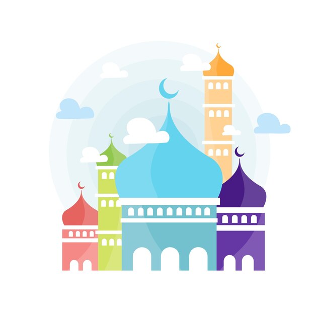 Рамадан Карим иллюстрация векторный дизайн для исламского нового года