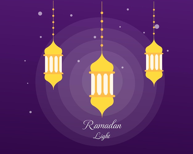 Vector ramadan kareem illustration vector design for islamic new year event