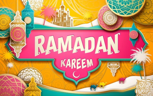 Ramadan kareem illustration