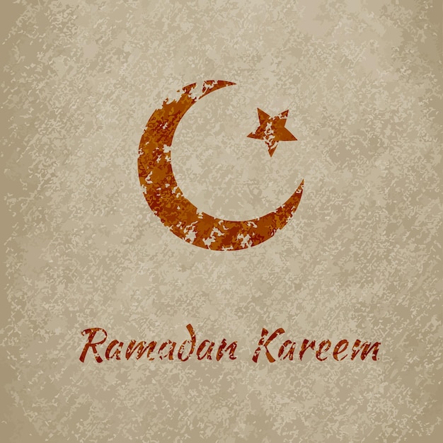 Ramadan Kareem islam celebration vintage illustration vector background