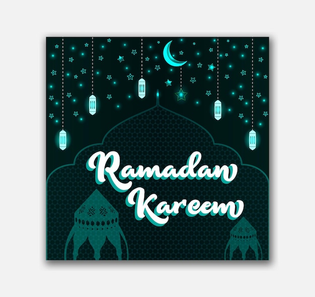 Vector ramadan kareem islamic background design