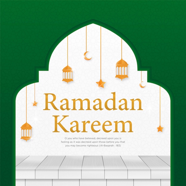 Ramadan kareem design modello sfondo islamico