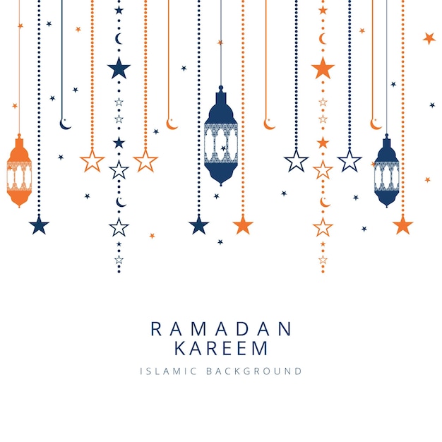 Ramadan Kareem islamic background vector Free Vector