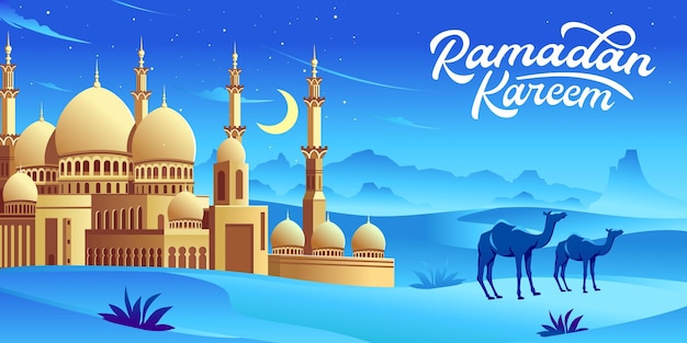 Ramadan Kareem Islamic Background vector Happy Islamic New Hijri Year Graphic design for the decoration of gift certificates banners and flyer