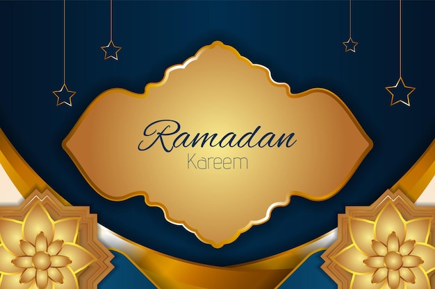 Sfondo islamico di ramadan kareem con elemento