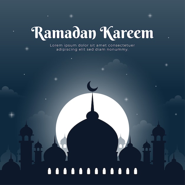 ramadan kareem islamic festival card