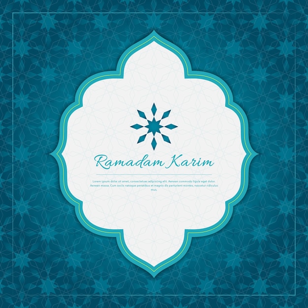Ramadan kareem fondo geometrico islamico con motivo islamico