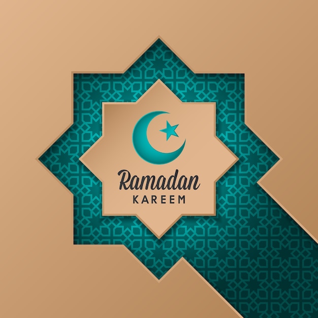 Ramadan Kareem islamic greeting design