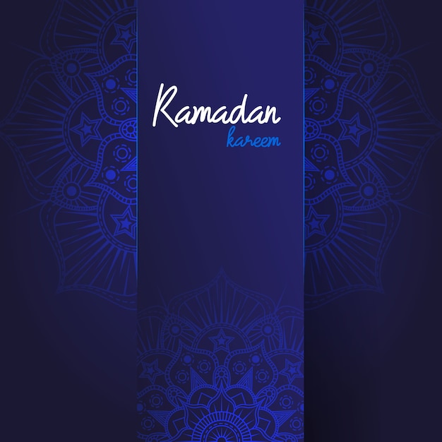 Vector ramadan kareem islamic greeting with arabic pattern