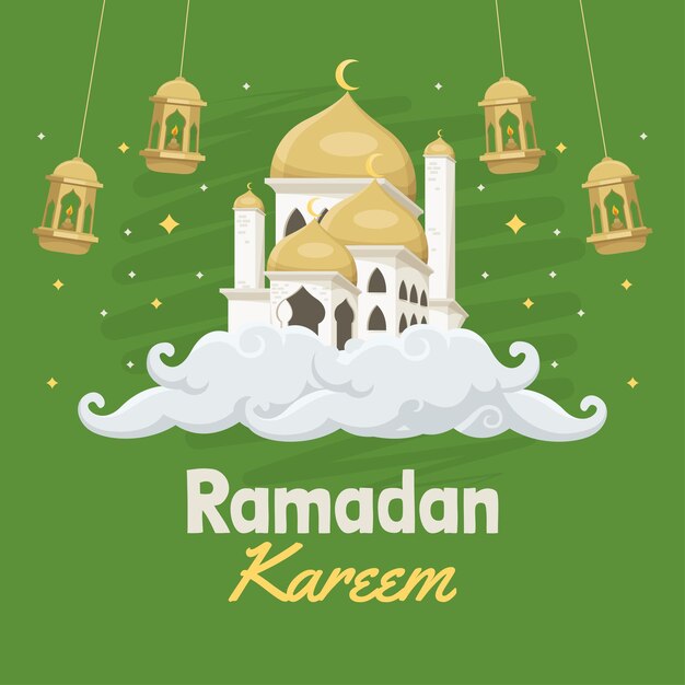 Saluto islamico di ramadan kareem