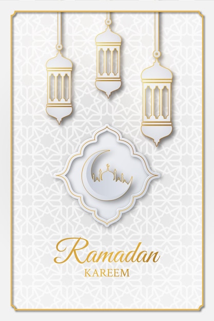 Ramadan kareem illustrazione islamica design