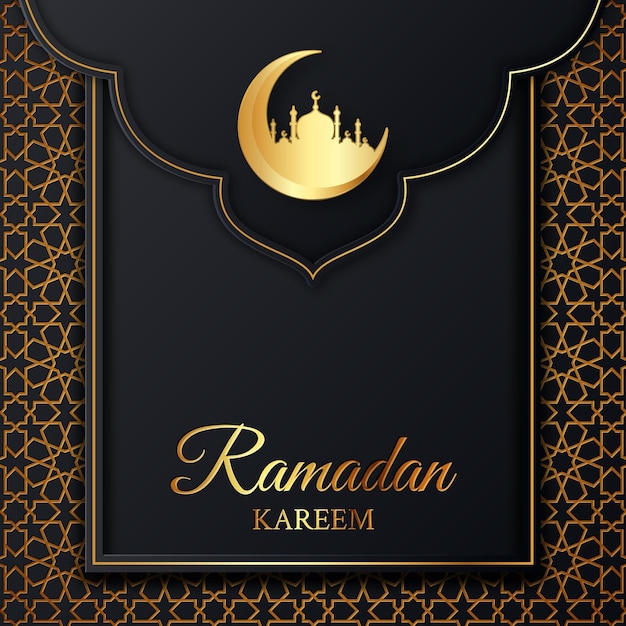 Vettore ramadan kareem illustrazione islamica design