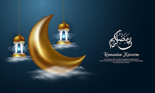 Ramadan kareem islamic illustration design