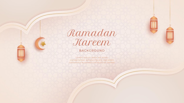 Vector ramadan kareem islamic pattern background