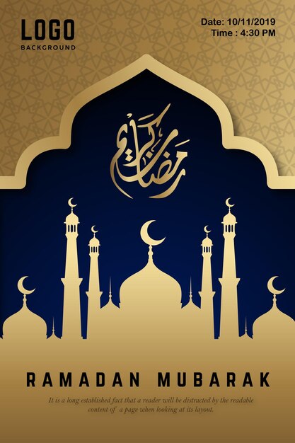 Ramadan Kareem Islamic Poster Design