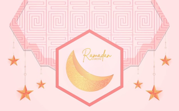 Ramadan kareem sfondo realistico islamico