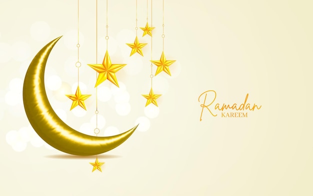 Vector ramadan kareem islamic realistic background
