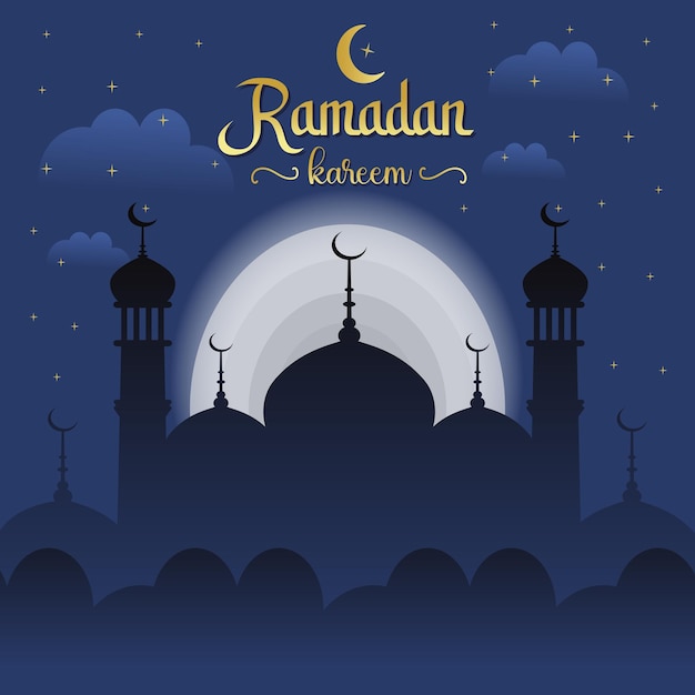 ramadan kareem islamic vector typography