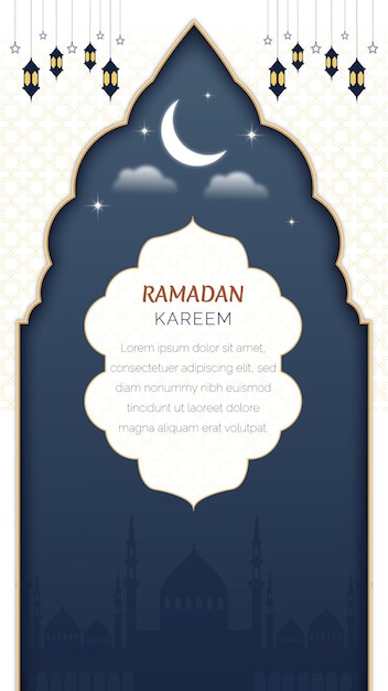 Vector ramadan kareem islamic vertical background