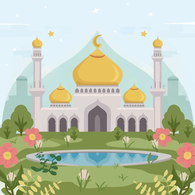 Ramadan Kareem Islamitische achtergrond Vector illustratie