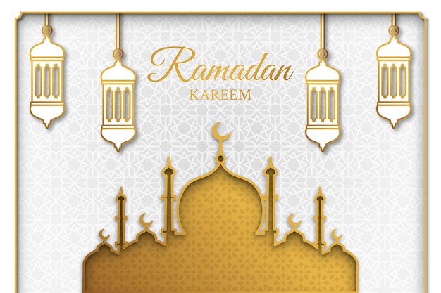 Ramadan kareem islamitische afbeelding ontwerp