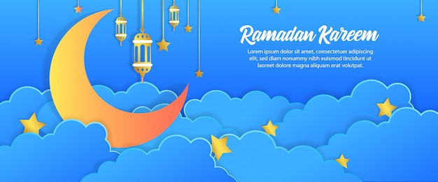 Ramadan kareem islamitische banner