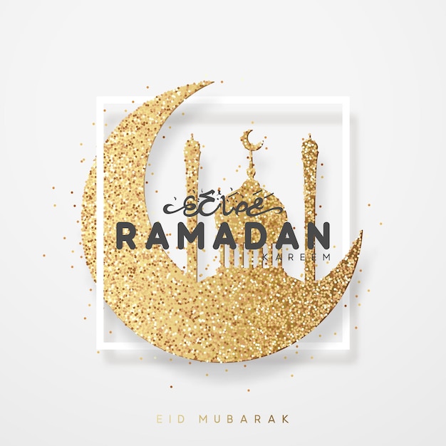 Ramadan Kareem Islamitische en Arabische vakantie achtergrond. vectorillustratie