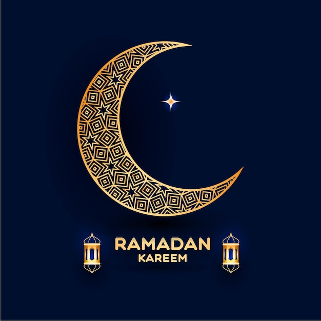 ramadan kareem islamitische groet in papierstijl