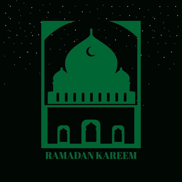 Vector ramadan kareem islamitische lettering kalligrafie ontwerp met achtergrond