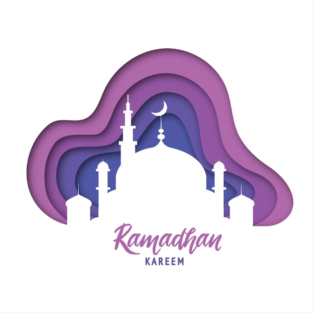Ramadan kareem, islamitische silhouetten