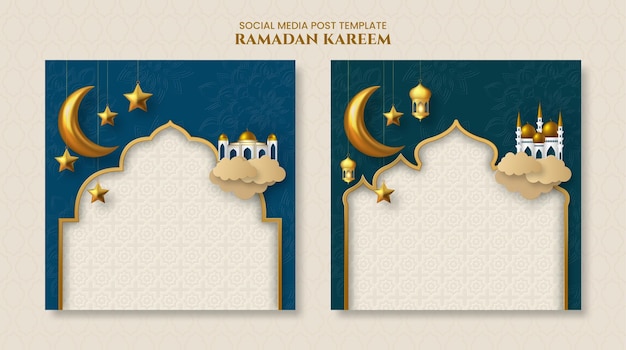 Ramadan kareem islamitische sjabloon voor spandoek