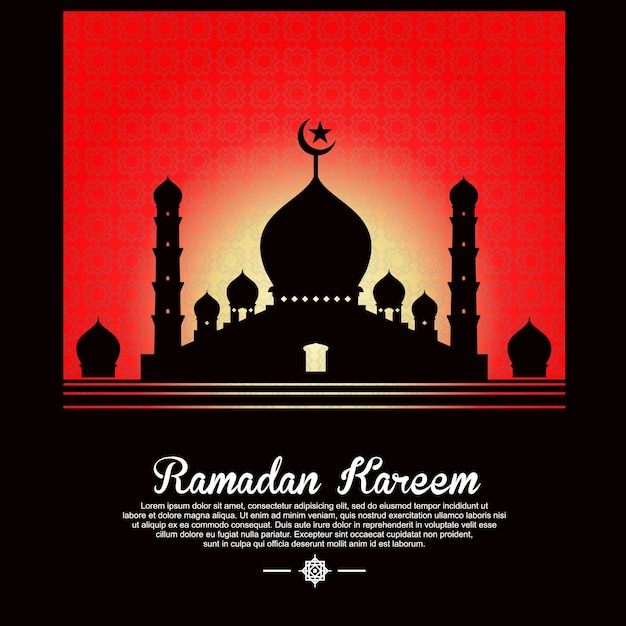 Ramadan kareem kaart vector