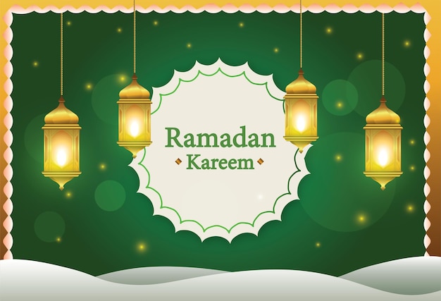 ramadan kareem koninklijke banner ontwerp gratis vector