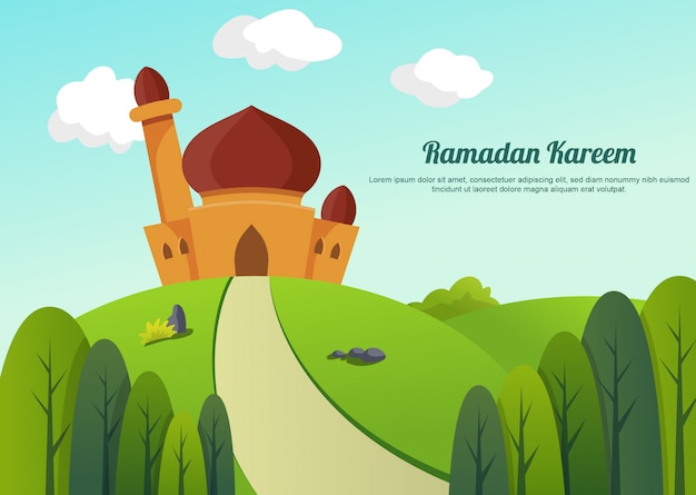 Ramadan kareem landschap