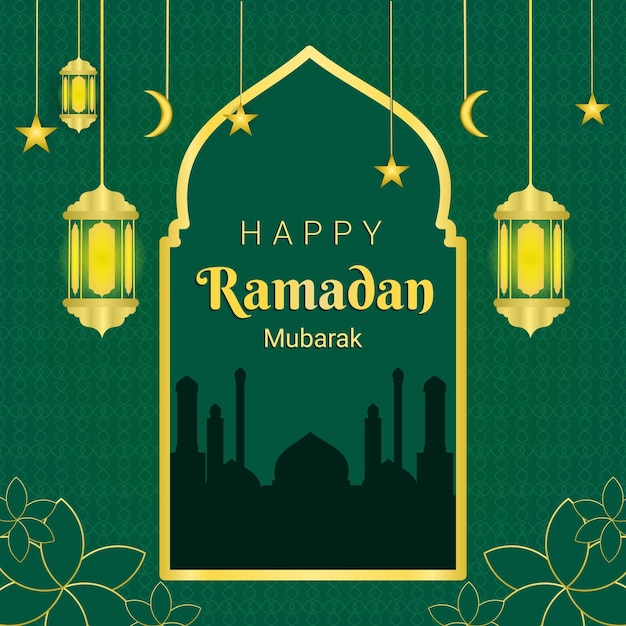 Ramadan kareem lantern background