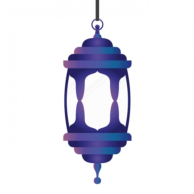 Vector ramadan kareem lantern hanging