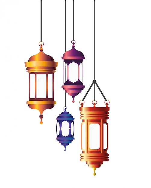 Ramadan kareem lantern hanging