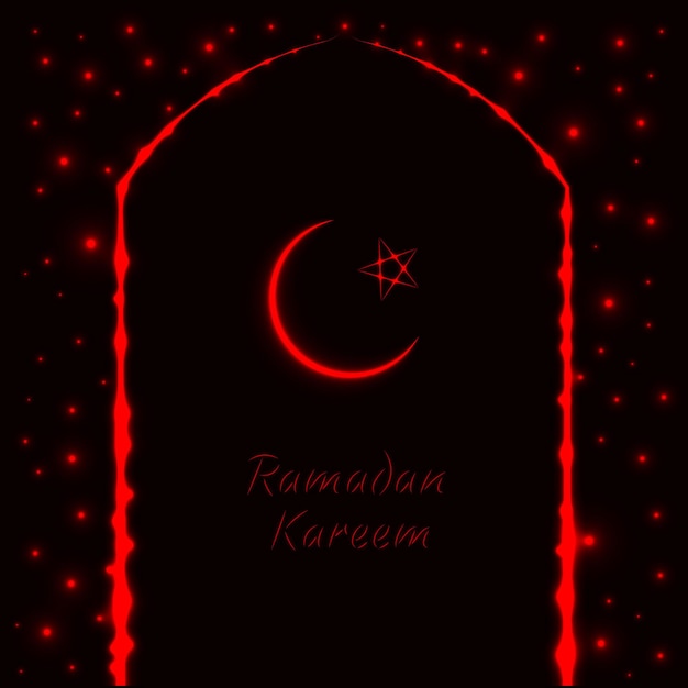 Vector ramadan kareem light illustration